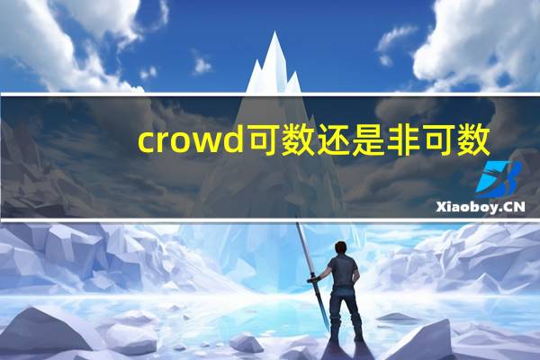 crowd可数还是非可数