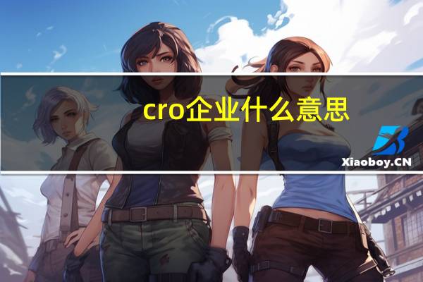 cro企业什么意思