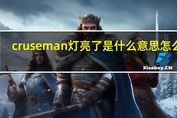 cruseman灯亮了是什么意思怎么关（cruse）