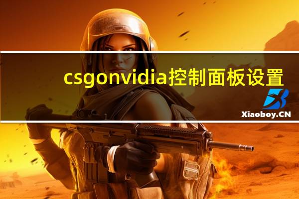csgonvidia控制面板设置(nvidia控制面板设置)