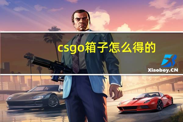 cs go箱子怎么得的