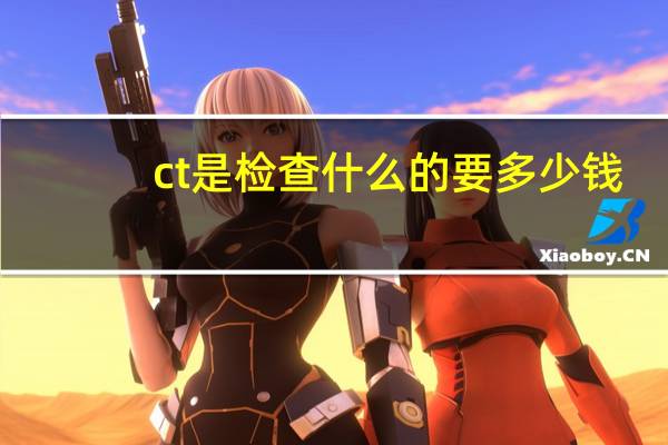 ct是检查什么的要多少钱（ct是检查什么的）