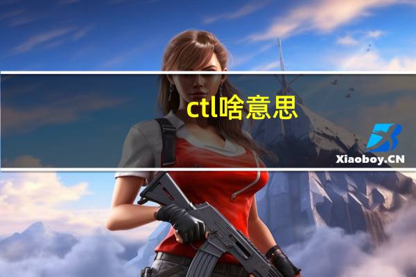 ctl啥意思