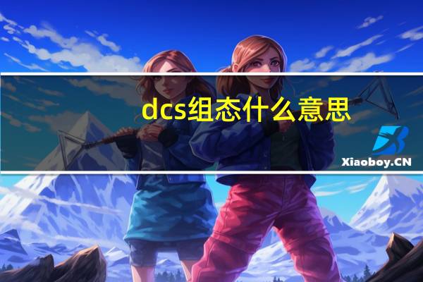 dcs组态什么意思