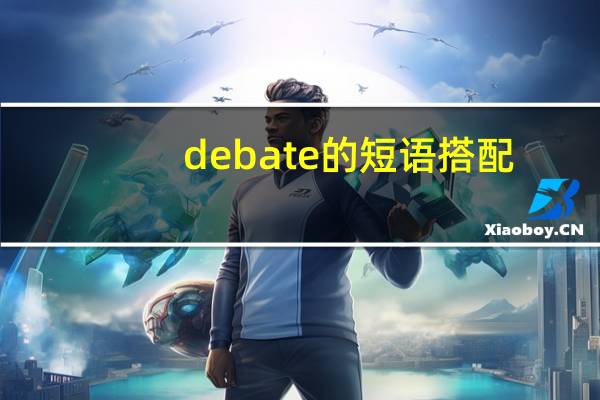 debate的短语搭配