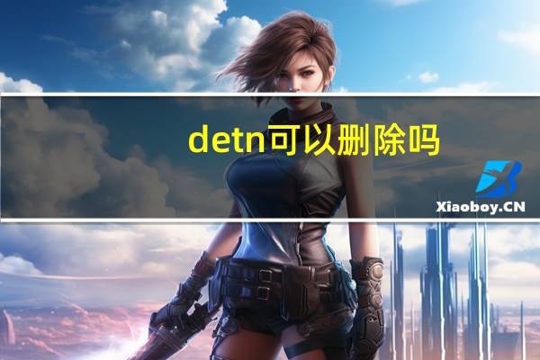 detn可以删除吗