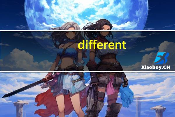 different