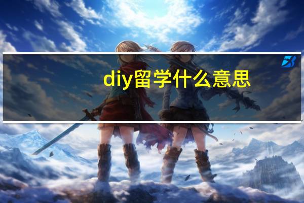 diy留学什么意思