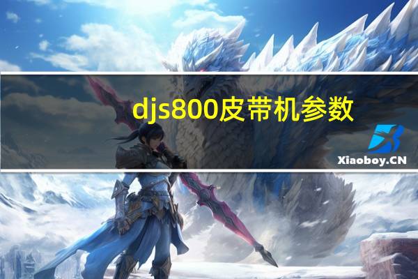 djs800皮带机参数