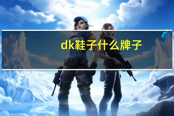 dk鞋子什么牌子