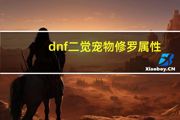 dnf二觉宠物修罗属性