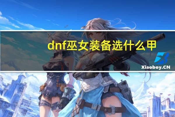 dnf巫女装备选什么甲