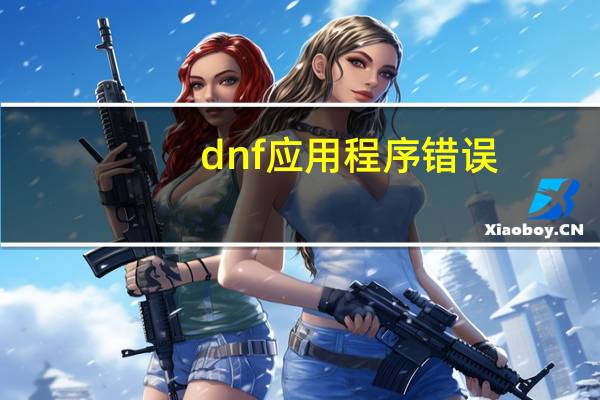 dnf应用程序错误