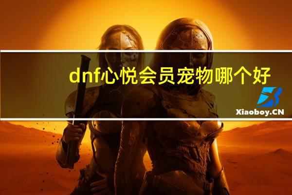 dnf心悦会员宠物哪个好