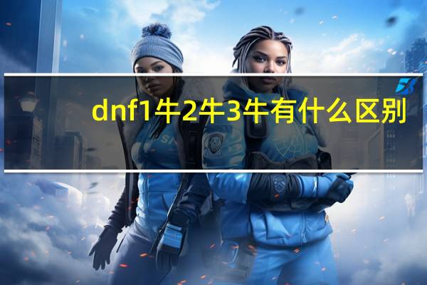 dnf1牛2牛3牛有什么区别（dnf1牛2牛3牛区别）