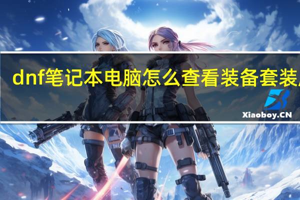 dnf笔记本电脑怎么查看装备套装属性