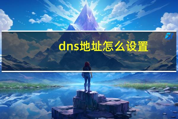 dns地址怎么设置（怎么设置dns）