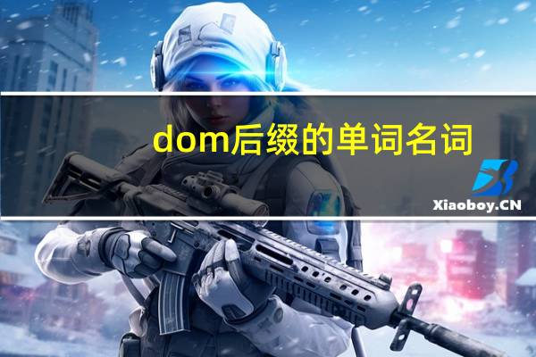 dom后缀的单词名词