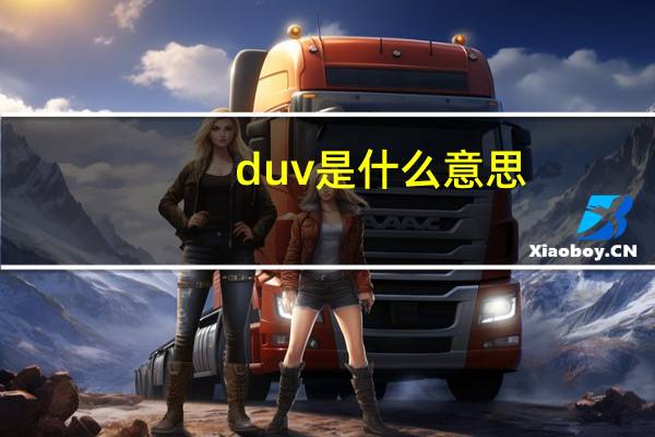 duv是什么意思