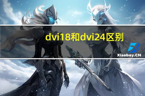 dvi18和dvi24区别（dvi24 1和24 5区别）