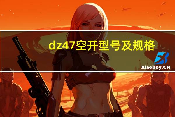 dz47空开型号及规格