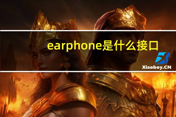 earphone是什么接口