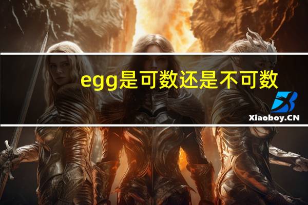 egg是可数还是不可数