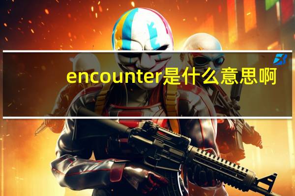 encounter是什么意思啊