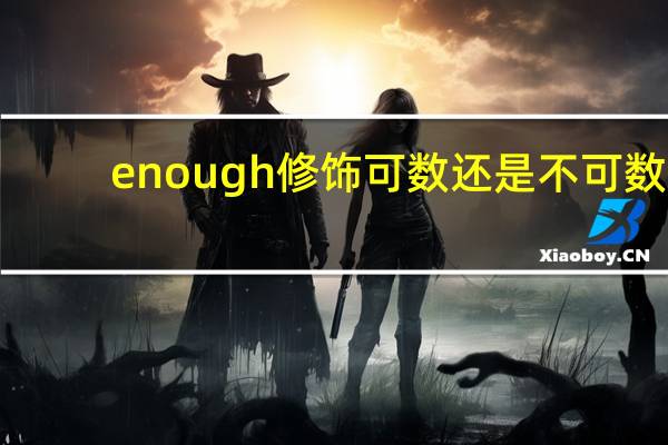enough修饰可数还是不可数