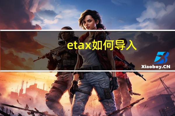 etax如何导入