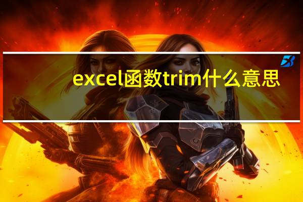 excel函数trim什么意思（excel函数trim）