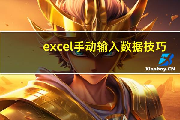 excel手动输入数据技巧