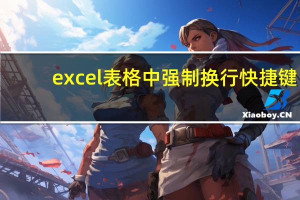 excel表格中强制换行快捷键（excel表格中强制换行）