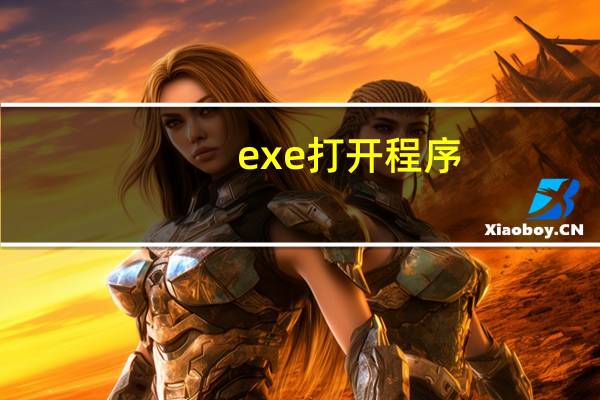 exe打开程序