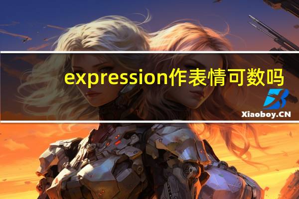 expression作表情可数吗?