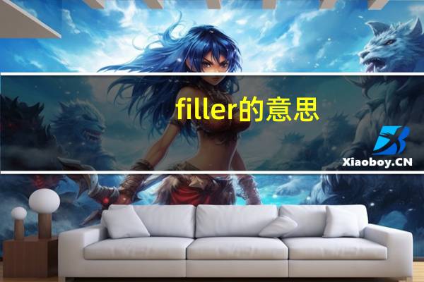 filler的意思