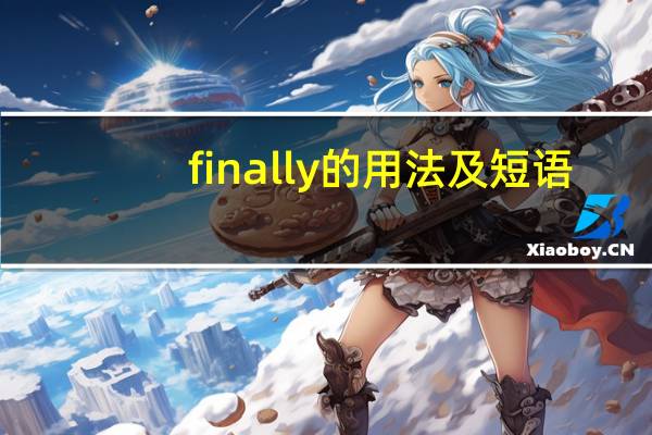 finally的用法及短语