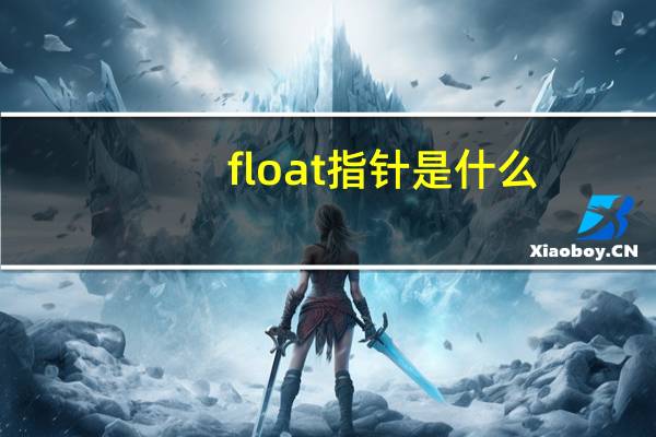 float指针是什么