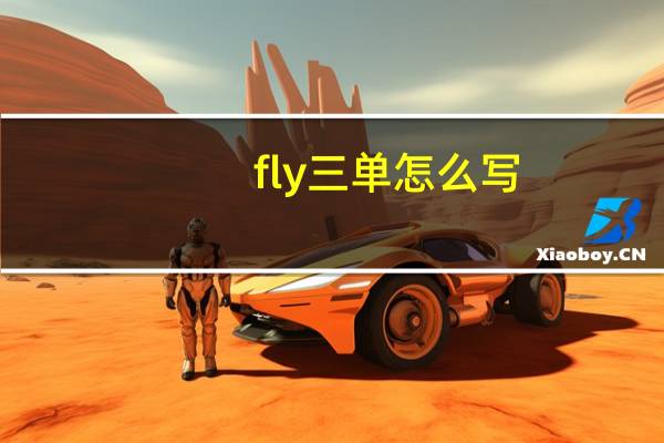 fly三单怎么写?