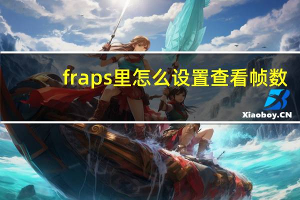fraps里怎么设置查看帧数