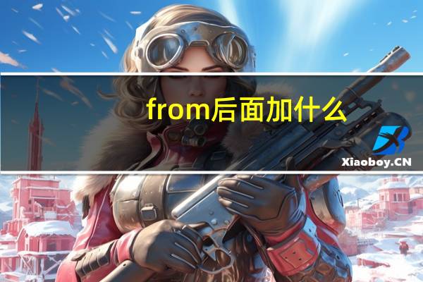 from后面加什么