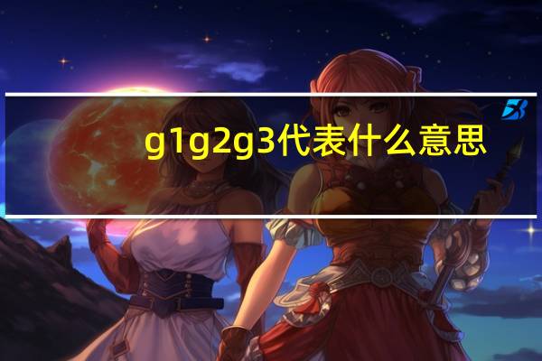 g1g2g3代表什么意思