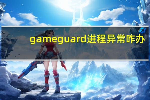 gameguard进程异常咋办（gameguard进程异常）