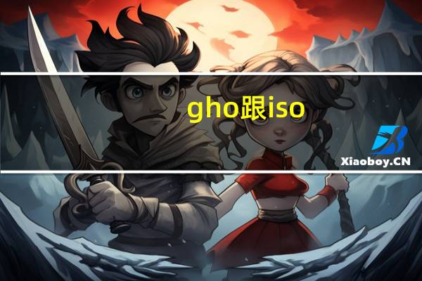 gho跟iso(iso 和gho 到底有什么区别)