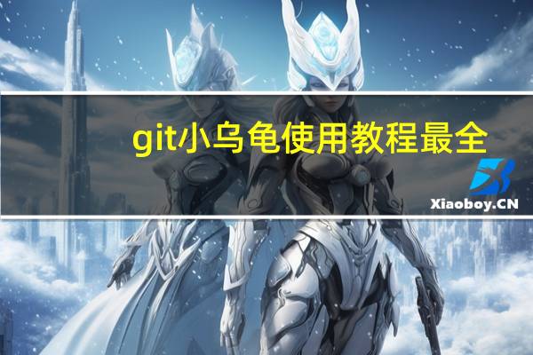 git小乌龟使用教程最全（git小乌龟）