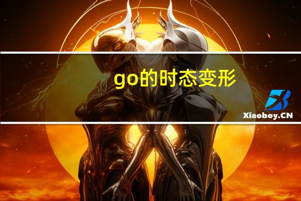 go的时态变形