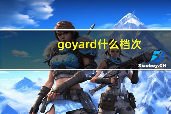 goyard什么档次