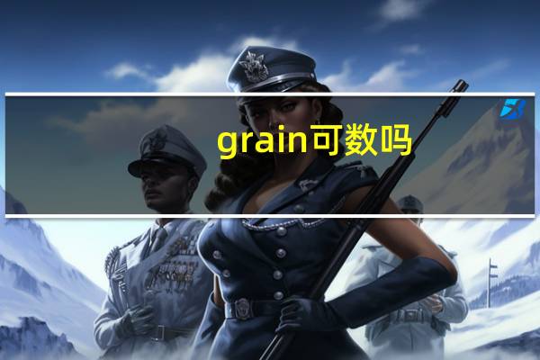 grain可数吗