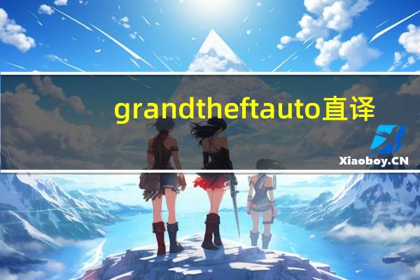 grand theft auto直译