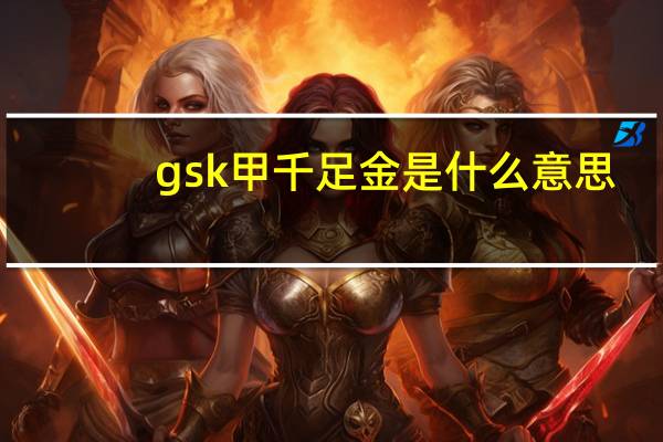 gsk甲千足金是什么意思